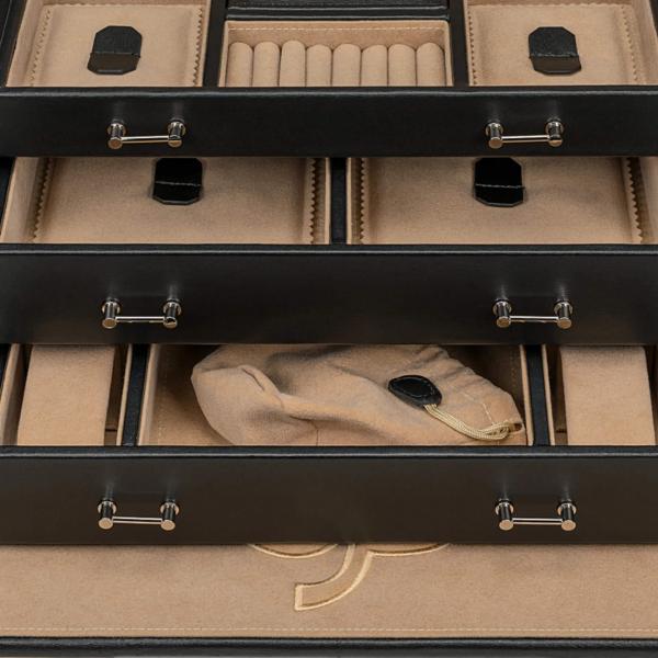 WINDROSE | Schmuckkoffer Ambiance Rindleder schwarz (803244.08)